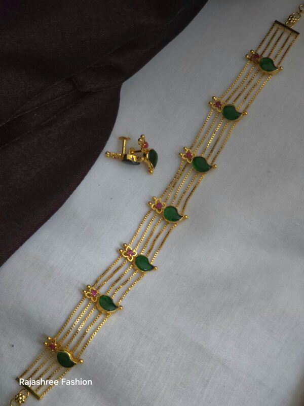 Kerala choker palak necklace