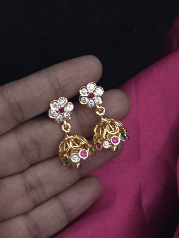 premium five metal  jhumka