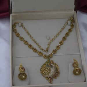 Premium matt finish necklace with stud