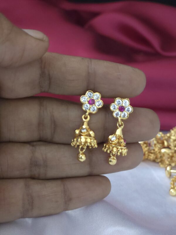 real gold tone impon jhumka