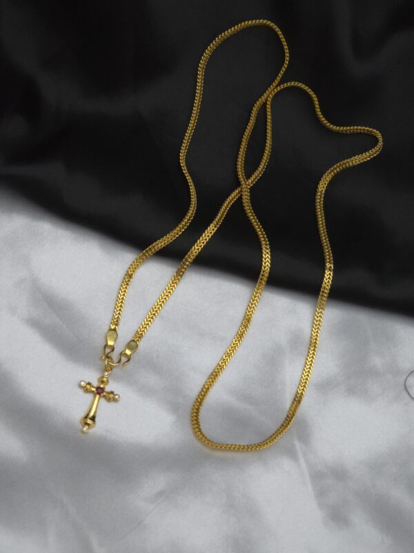 32 inches cross dollar chain