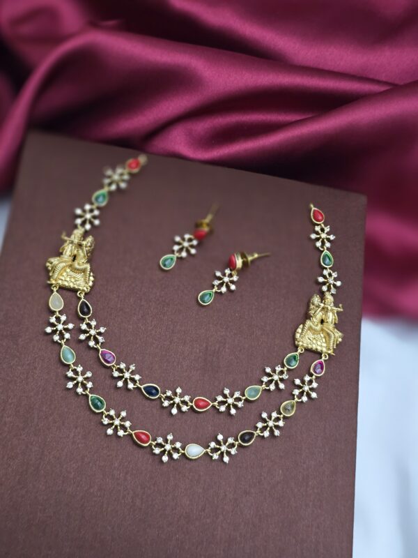 Premium Navarthna layer necklace