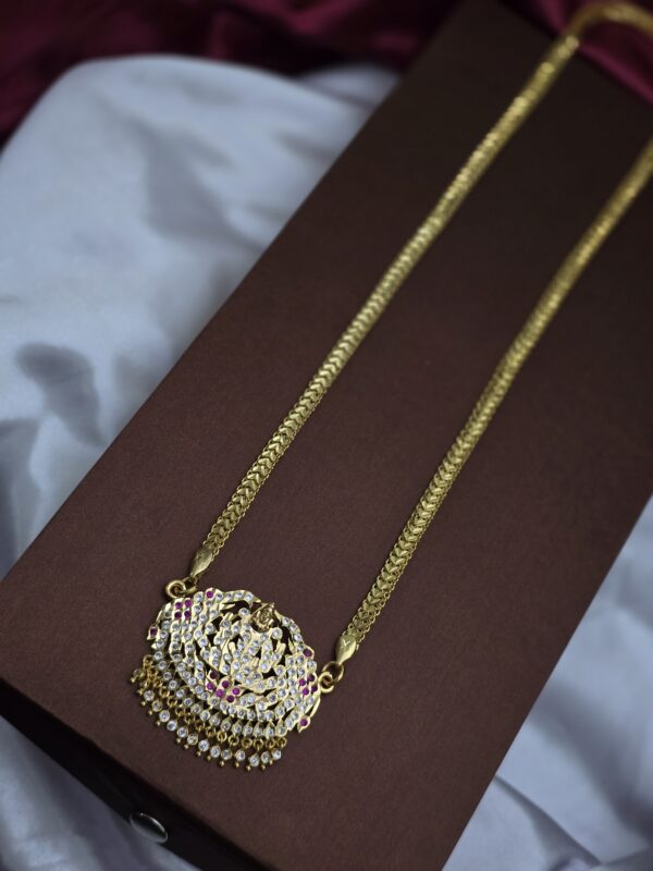 32  inches gajalakshmi dollar chain