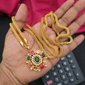 navarathna 32 inches dollar chain