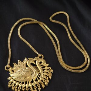  Premium gold look foaming 32 inches dollar chain