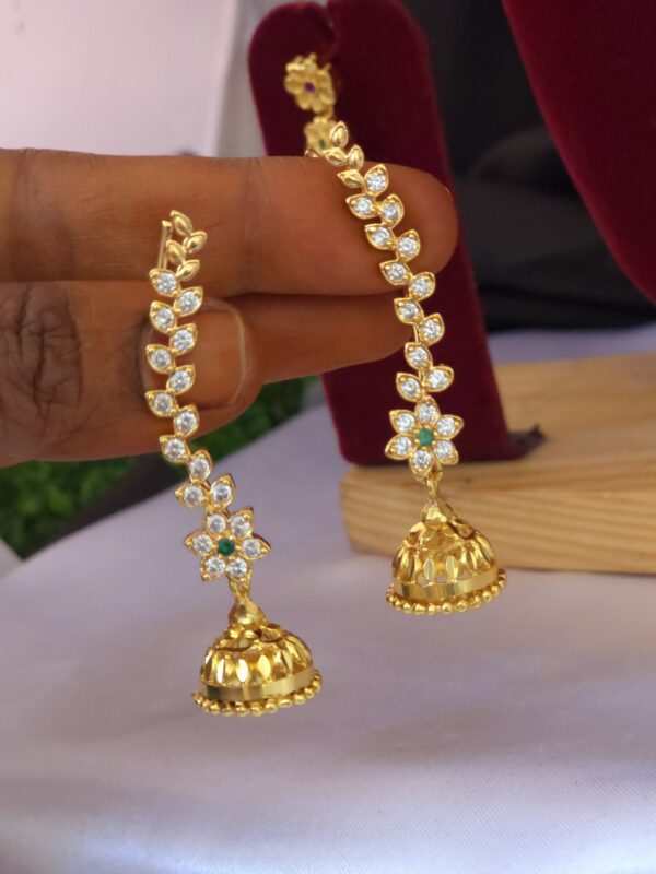 detachable jhumka with earcuff