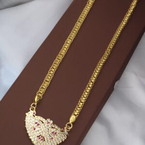 foaming special lakshmi impon dollar chain comes 32 inches