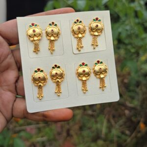 enamel chain drops earing