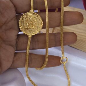 foaming goddes lakshmi mugappu chain