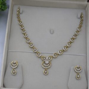 Premium AD diamond look necklace