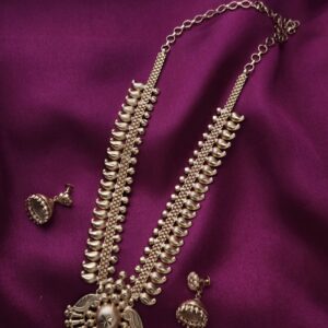 foaming kerala necklace model detachable jhumka