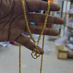 32 inches foaming om dollar chain 