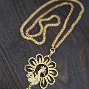  Premium 28 inches foaming single hook peacock dollar chain