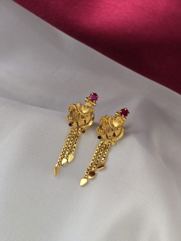  Premium ad peacock chain drops earing