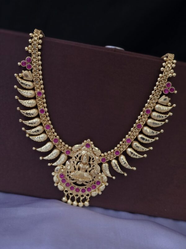 Premium foaming Ruby ad Goddess Lakshmi Necklace