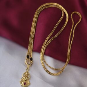 Premium foaming 32 inches goddess lakshmi dollar chain