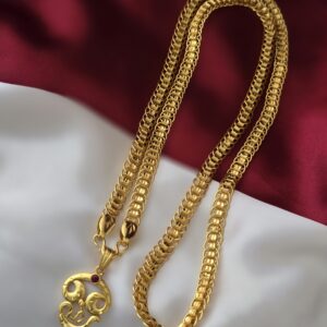 Premium  foaming 28 inches ruby om dollar comes ring chain