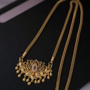 Premium  foaming 28 inches ad plain lotus dollar chain
