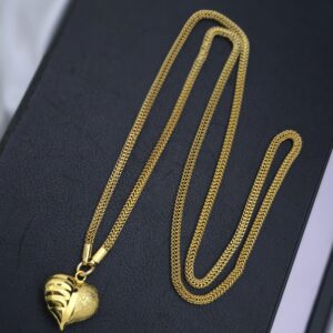  Premium foaming 32  inches heart dollar chain
