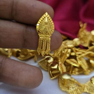 Premium foaming 3 line chain drops earing