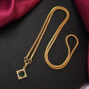 Premium 18 inches emerald dollar chain