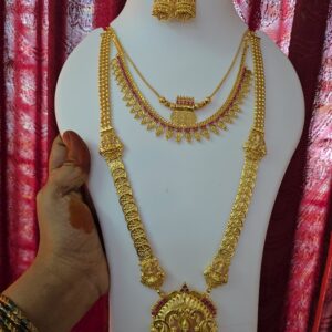 Premium foaming nagas ruby coin long chain comes combo