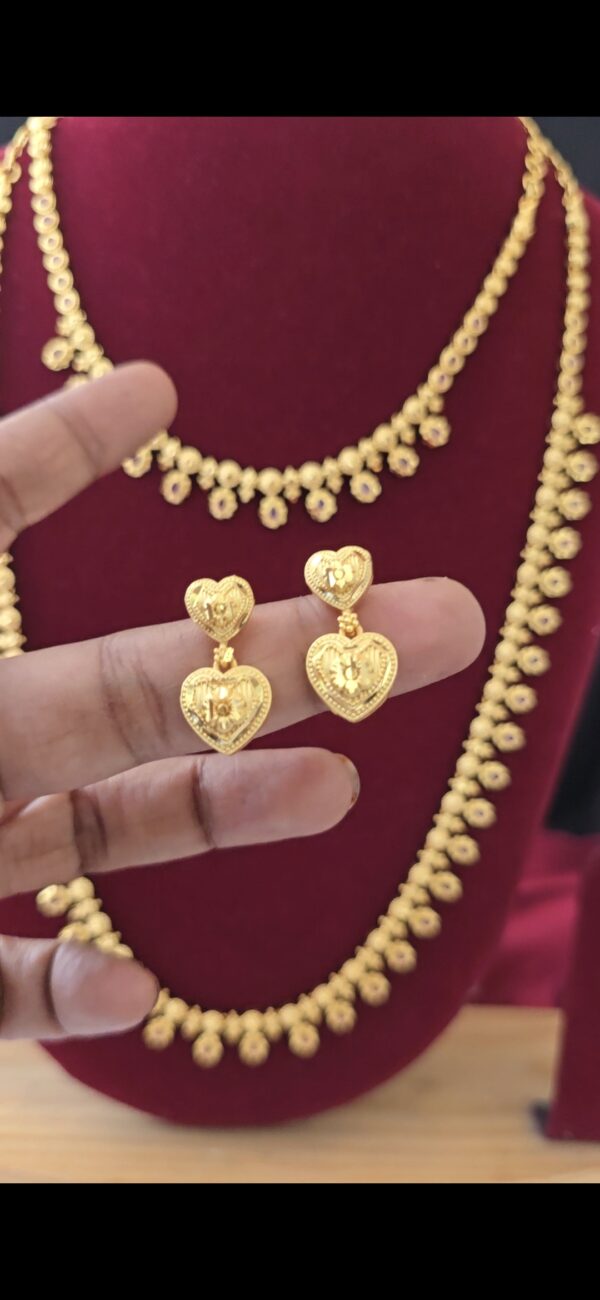  Premium foaming heart earing 