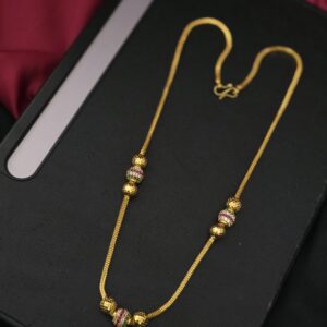 Premium foaming 24 inches ad ball chain comes real gold tone