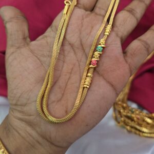 foaming enamel flower type mugappu chain