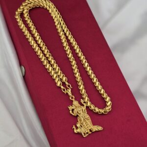 Premium foaming 28 inches murugar dollar comes lotus chain