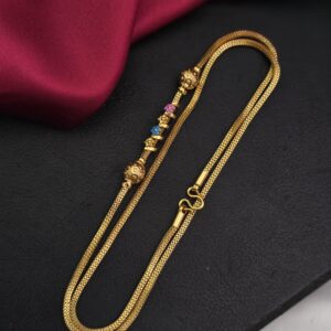 Premium foaming  ad enamel mugappu chain  comes 28 inches