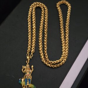 Premium foaming 32 inches vel mayil enamel dollar chain comes lotus chain