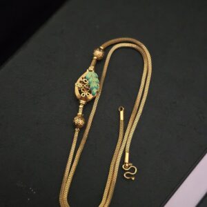 Premium foaming enamel plain reversible mugappu chain