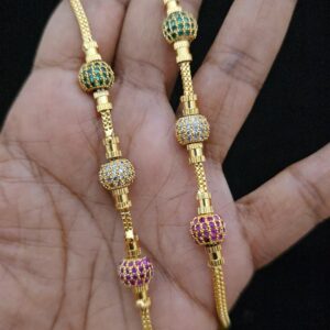  Premium multi ad mugappu chain comes 24 inches