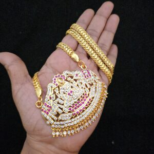Premium  32 inches gajalakshmi amman dollar chain