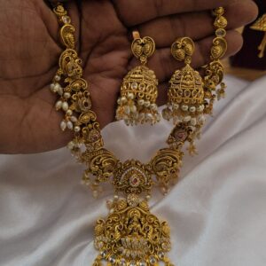  Premium matt ad nagas haram comes jhumka with pearl drops