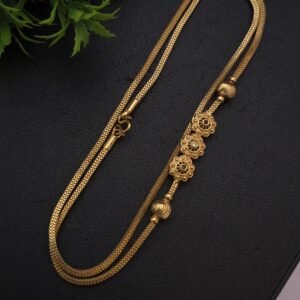 Premium flower stone mugappu chain