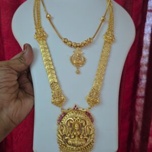 Premium foaming ad ruby laskhmi haram comes lakshmi necklace