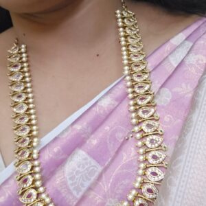  Premium gold look 28 inches manga haram with stud