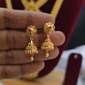  Premium ruby foaming ad jhumka