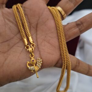 Premium foaming 18 inches ad peacock dollar chain