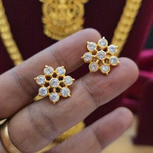  Premium diamond look impon white stud