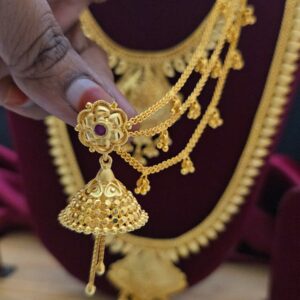  Premium foaming ruby jhumka and mattal