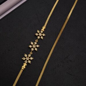 Premium diamond replica mugappu chain