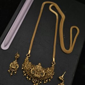 Premium antique 32 inches nagas dollar chain comes stud