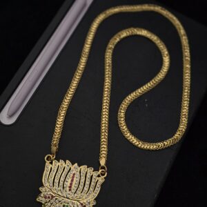  Premium Impon lotus 32 inches dollar chain comes heart chain