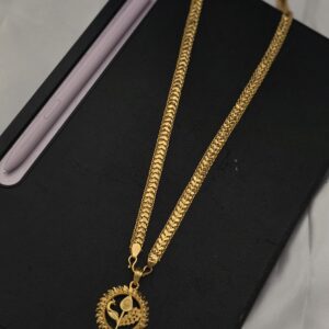  Premium foaming 32 Inches om dollar chain comes heart chain