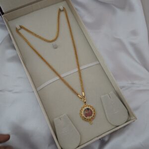 Premium Foaming enamel peacock 28 inches dollar chain