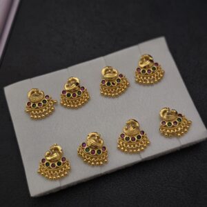 Premium foaming Peacock kemp drops earing 