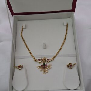 Premium matt kemp necklace with stud